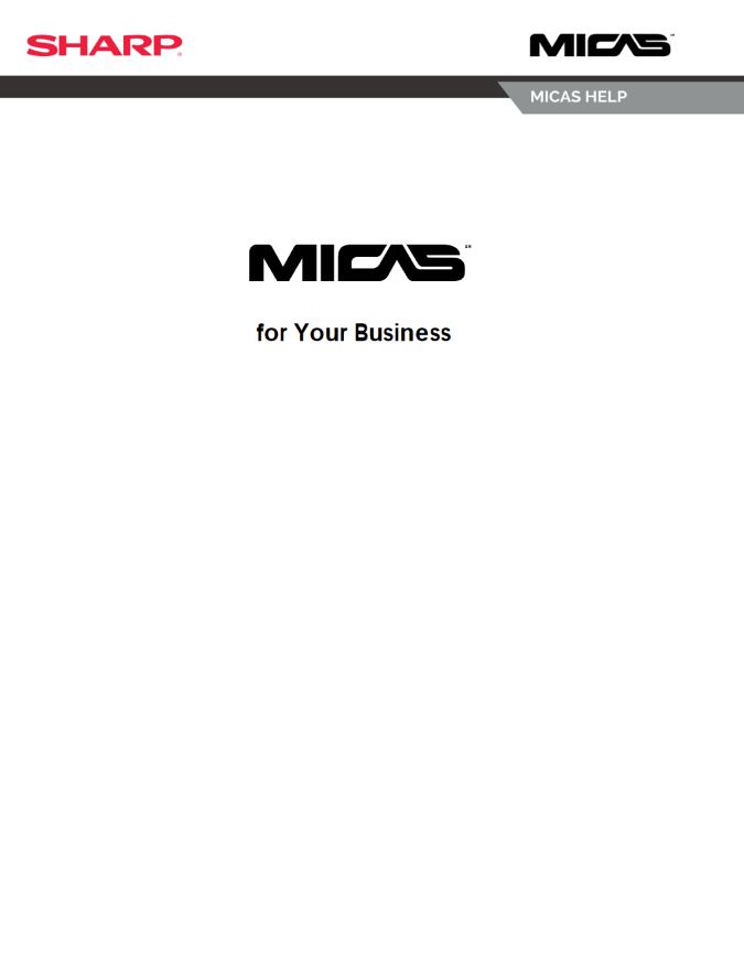 MICAS White Paper, Sharp, Alltech Business Solutions, Sharp, Lexmark, Fujitsu, Copier, MFP, Printer, Scanner, New Jersey, NJ, Dealer