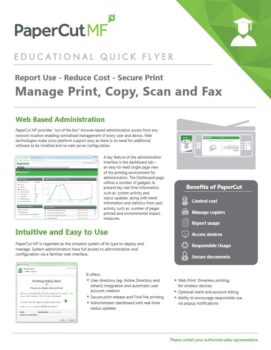 Education Flyer Cover, Papercut MF, Alltech Business Solutions, Sharp, Lexmark, Fujitsu, Copier, MFP, Printer, Scanner, New Jersey, NJ, Dealer