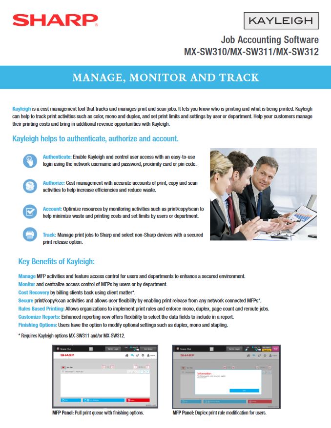 Sharp Kayleigh job accounting software Alltech Business Solutions