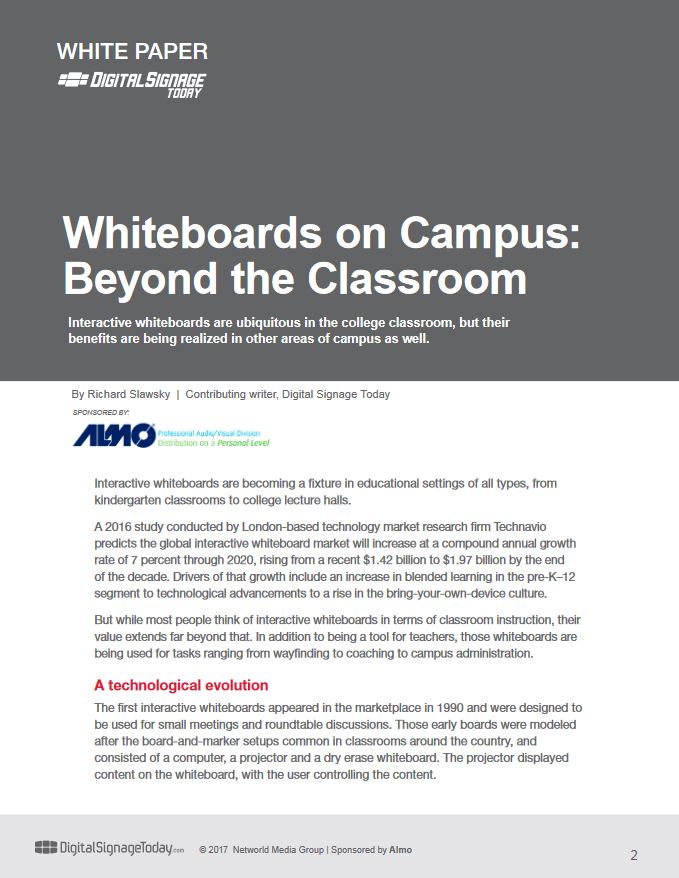 Whiteboards On Campus Beyond The Classroom White Paper, Sharp, Alltech Business Solutions, Sharp, Lexmark, Fujitsu, Copier, MFP, Printer, Scanner, New Jersey, NJ, Dealer